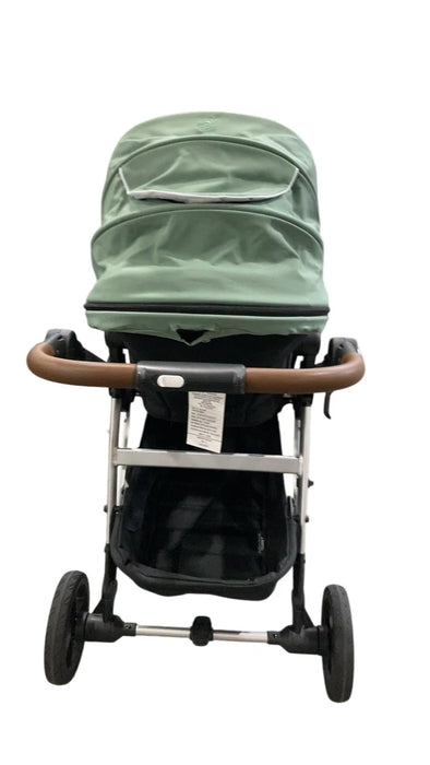 Mockingbird Single to Double 2.0 Stroller, 2025, Sage, Silver With Penny Leather, Watercolor Drops