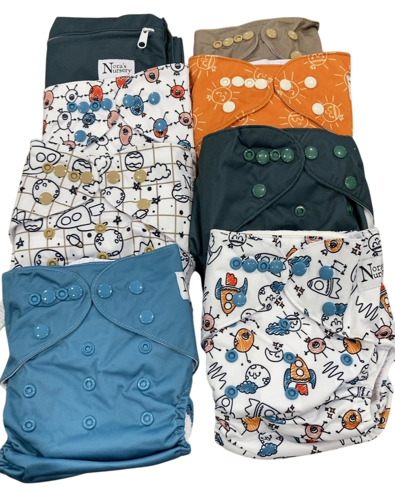Nora's Nursery Cloth Diaper Collection, Outer Space
