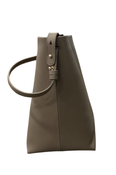 Shop Mina Baie Harlow Vegan Midi, Clay at GoodBuy Gear
