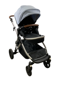 Shop Mockingbird Single to Double 2.0 Stroller, 2024, Silver With Penny Leather, Sky, Windowpane at GoodBuy Gear