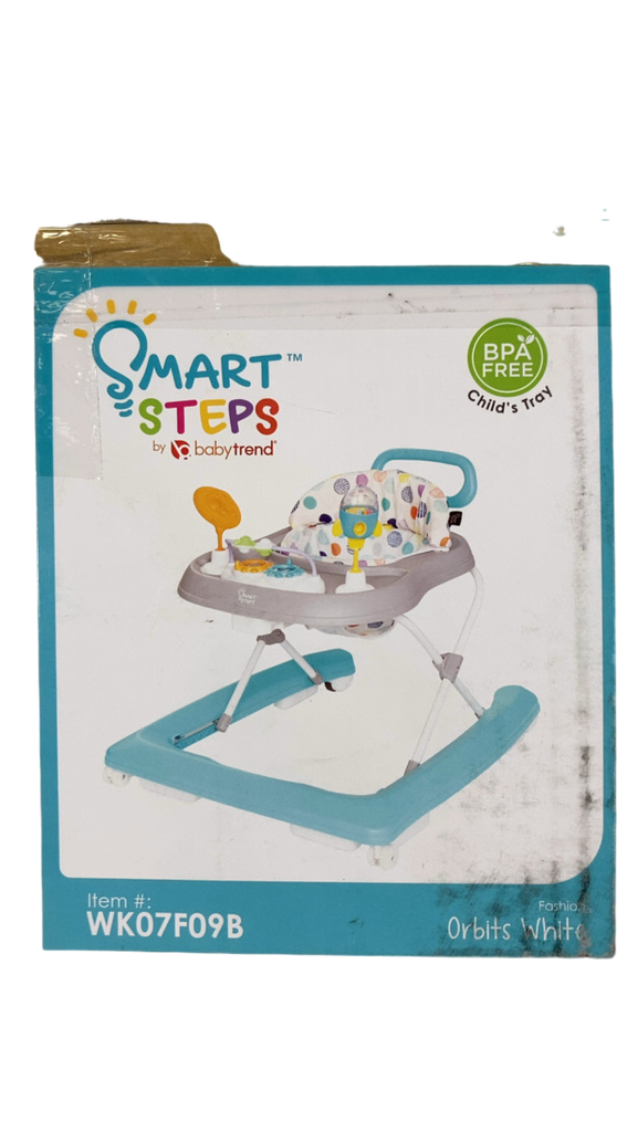 Baby Trend Smart Steps Activity Walker, Orbits White