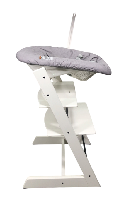Shop Stokke Tripp Trapp High Chair and Newborn Set Bundle, White at GoodBuy Gear