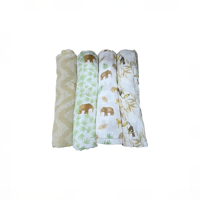 Shop Aden + Anais Cotton Muslin Swaddles Pack of 4, Tanzania at GoodBuy Gear