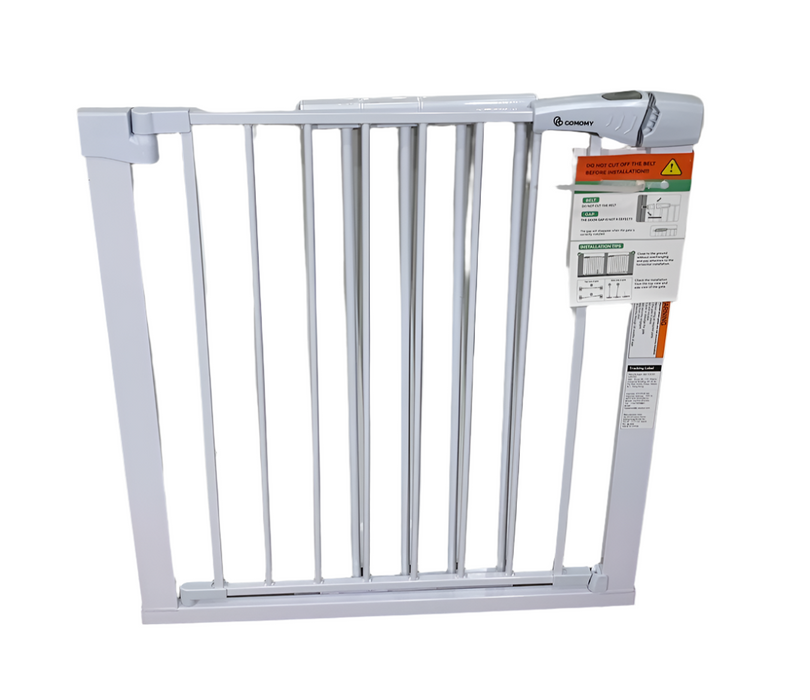 COMOMY Extra Wide Baby Gate, White, 48.8"W x 36"H