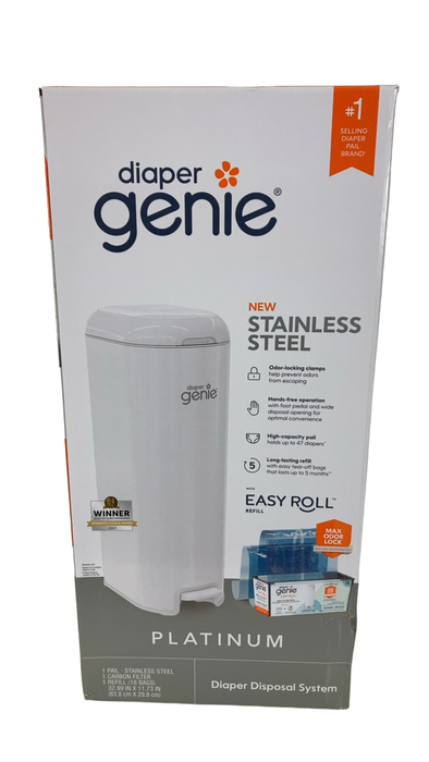 Shop Diaper Genie Platinum Diaper Pail, White at GoodBuy Gear