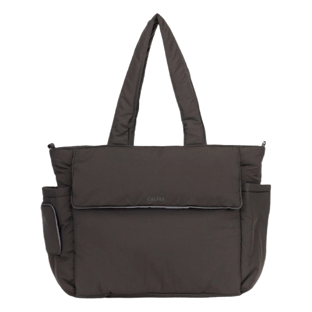 Calpak Diaper Tote Bag With Laptop Sleeve, Black