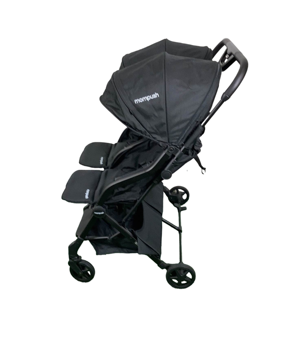 Shop Mompush Lithe Double Stroller, 2023, Black at GoodBuy Gear