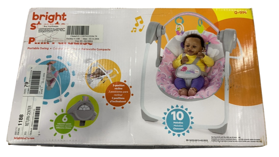 Shop Bright Starts Vibrating Bouncer, Pink Paradise at GoodBuy Gear