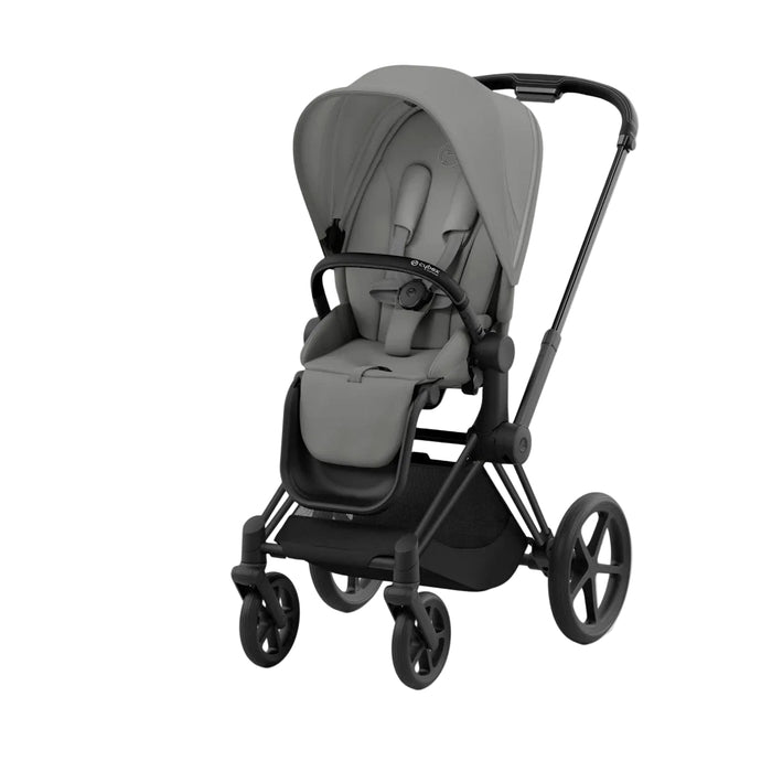 Cybex Priam4 Stroller, 2024, Matte Black, Mirage Grey