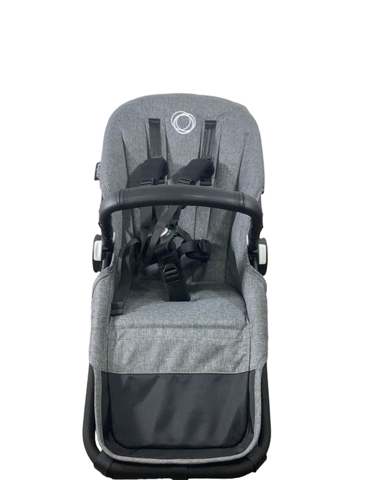 used Bugaboo Donkey 5 Duo Extension Set, Grey Melange, Black, 2022