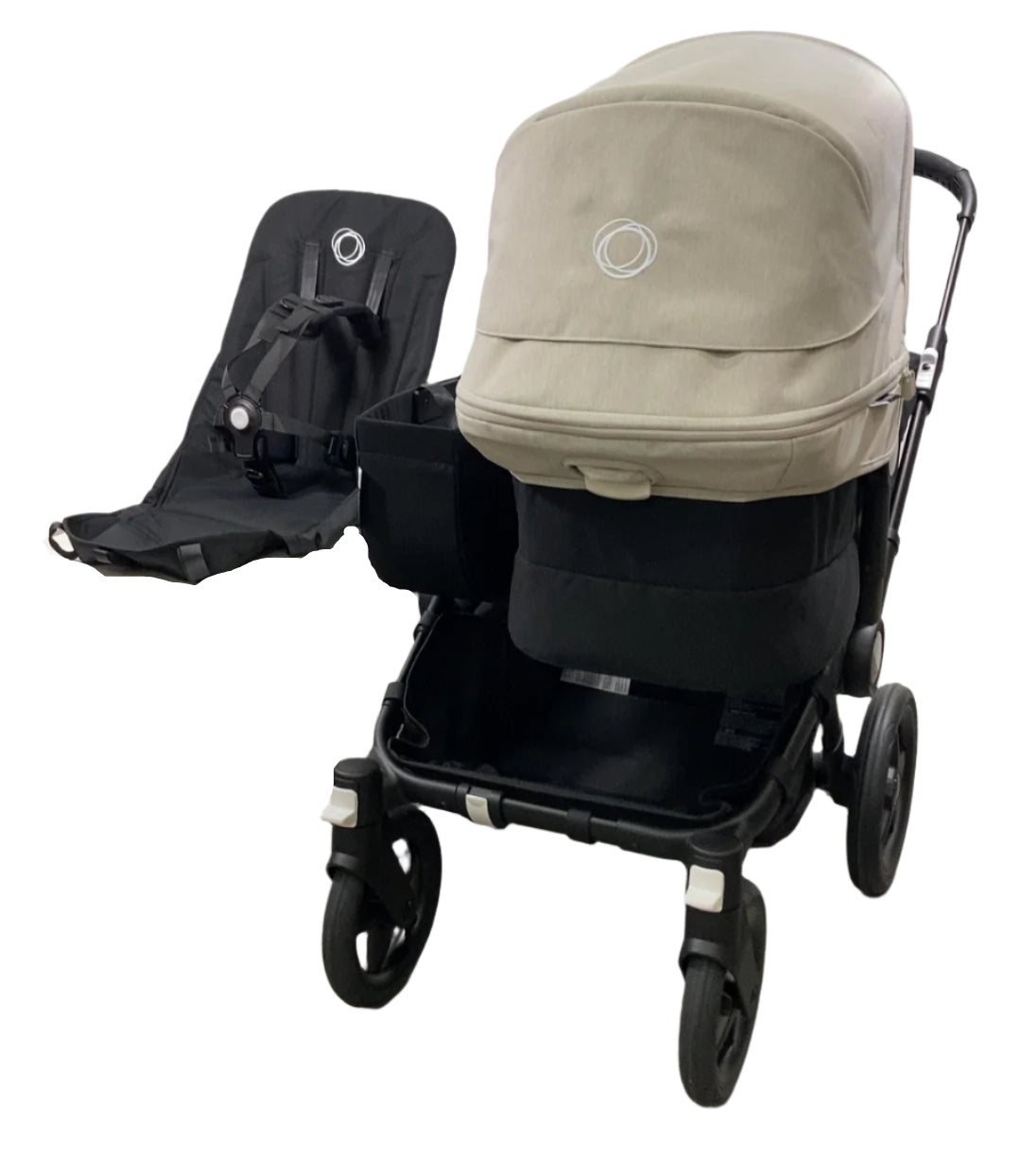 bugaboo donkey open box Bugaboo Donkey 5 Mono Stroller, 2025, Black, Midnight Black, Misty White