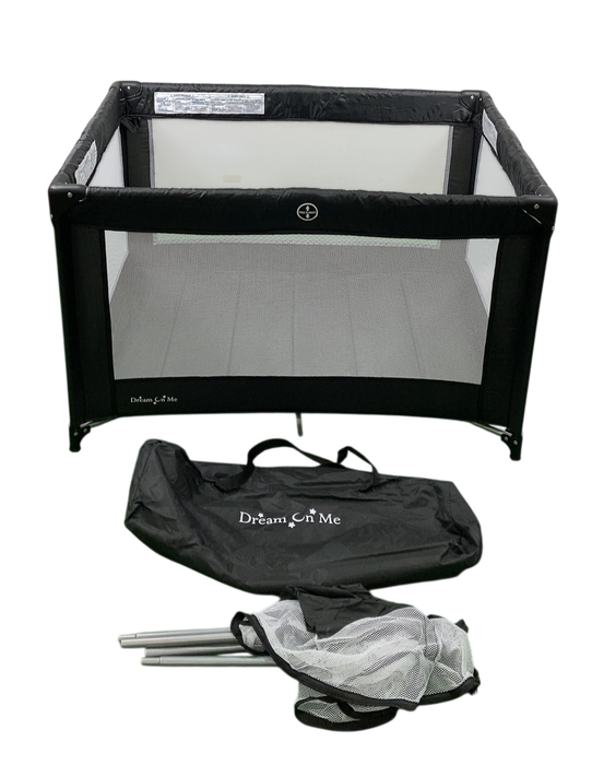 Shop Dream On Me Zazzy Portable Playard with Bassinet, Black at GoodBuy Gear