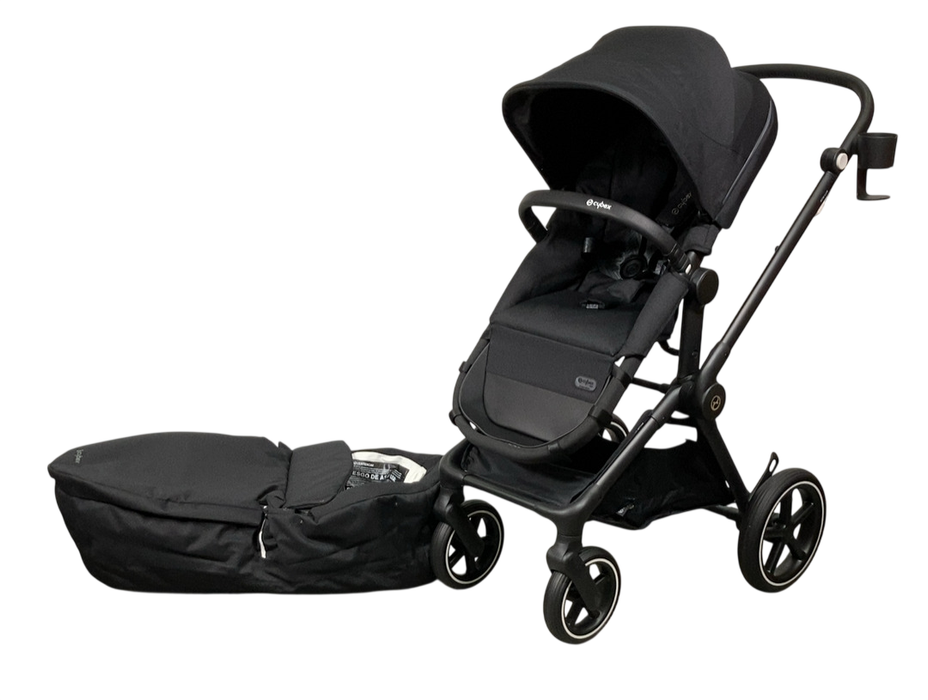 Shop Cybex Eos Lux Stroller, 2023, Moon Black at GoodBuy Gear