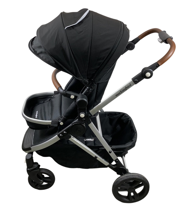 Shop Mockingbird Single to Double 2.0 Stroller, 2024, Silver With Penny Leather, Sky, Watercolor Drops at GoodBuy Gear