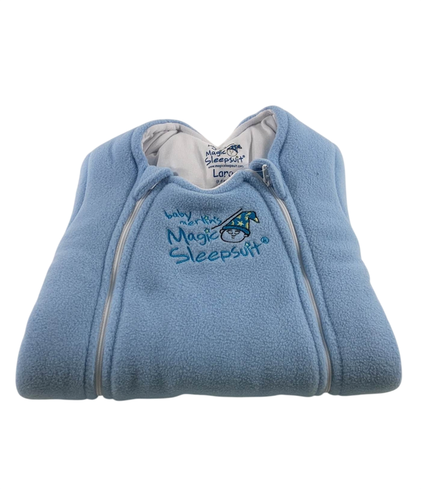 Shop Baby Merlin's Magic Sleepsuit, Blue, Fleece, Large 6-9 Months at GoodBuy Gear