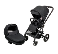 Shop Cybex Balios S Lux Stroller and Cot S Lux, Moon Black, 2024, Black Frame at GoodBuy Gear