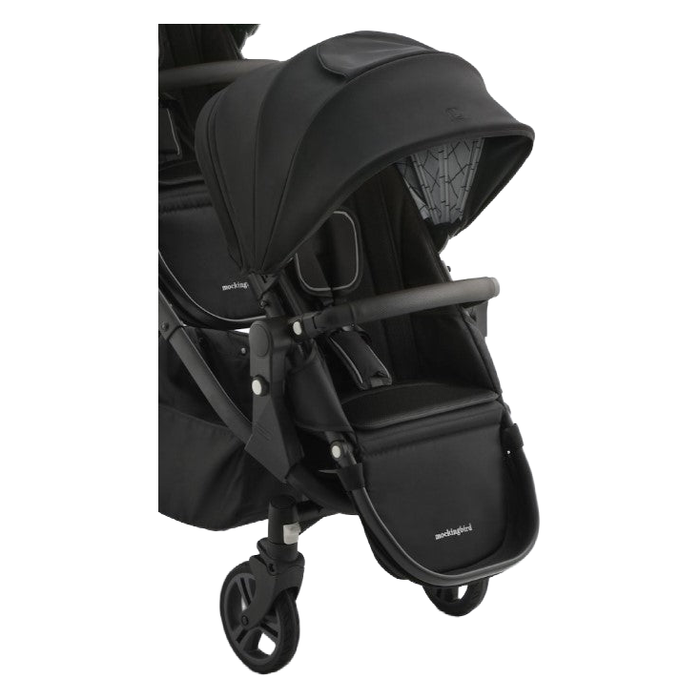 Shop Mockingbird 2nd Seat Kit 3.0, Black Windowpane, Charcoal with Black Leather at GoodBuy Gear