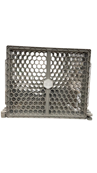 Shop Regalo 2-in-1 Plastic Play Yard and Safety Gate, Gray at GoodBuy Gear