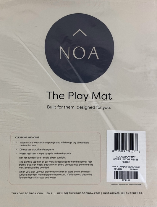 Shop House Of Noa Little Nomad Play Mat, Pebble, 4x6', Ada at GoodBuy Gear
