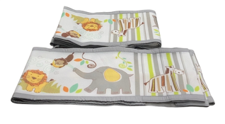 Shop Breathable Baby Mesh Crib Liner, Full Size/4 Sides, Safari Fun Too at GoodBuy Gear