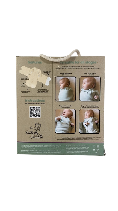 Shop The Butterfly Swaddle Butterfly Swaddle, Sage, Small at GoodBuy Gear