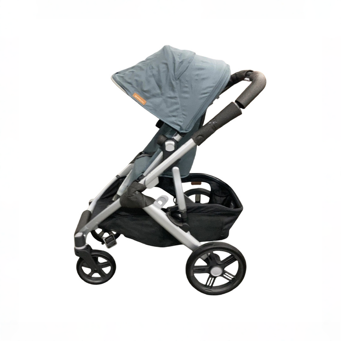 Shop UPPAbaby Vista V3 Stroller, 2024, Callum (Stone Blue/Silver Frame) at GoodBuy Gear