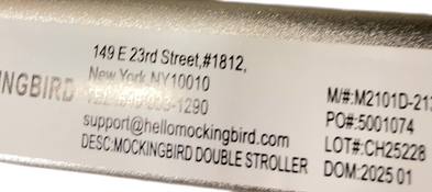 Shop Mockingbird Single to Double 2.0 Stroller, Bloom, Windowpane, Silver With Penny Leather, 2025 at GoodBuy Gear