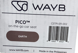 Shop WAYB Pico Portable Car Seat, 2024, Earth at GoodBuy Gear