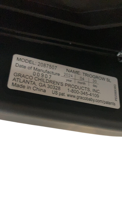 Shop Graco TrioGrow SnugLock 3-in-1 Car Seat, 2024, Warren at GoodBuy Gear