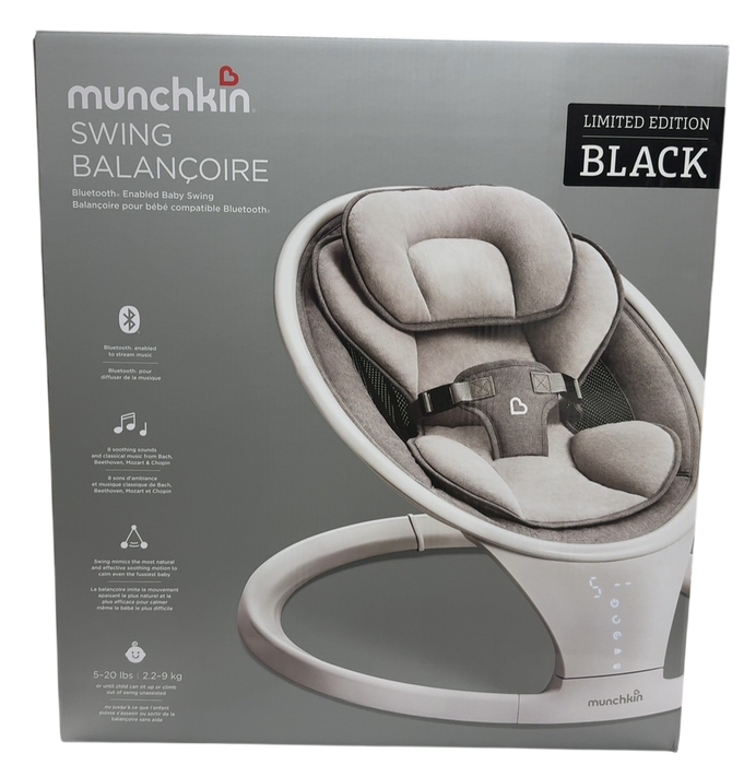 Shop Munchkin Bluetooth Enabled Baby Swing, Black at GoodBuy Gear