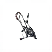 Shop DRAFT - UPPAbaby MINU V2 Stroller Frame, 2025, Silver with Saddle Leather at GoodBuy Gear