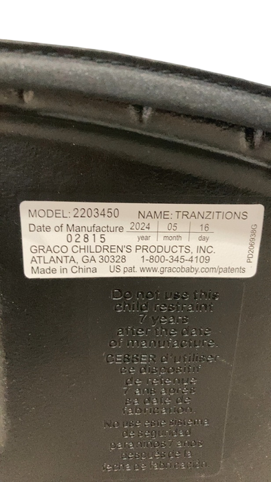 Shop Graco Tranzitions 3-in-1 Harness Booster Car Seat, 2024, Proof at GoodBuy Gear