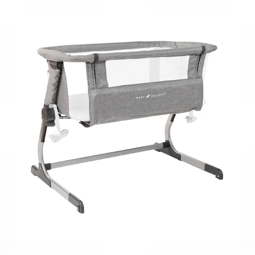 Shop Baby Delight Beside Me Dreamer Bassinet & Bedside Sleeper, Charcoal Tweed at GoodBuy Gear