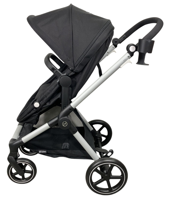 Shop Cybex Eos Stroller, 2024, Moon Black, Silver at GoodBuy Gear