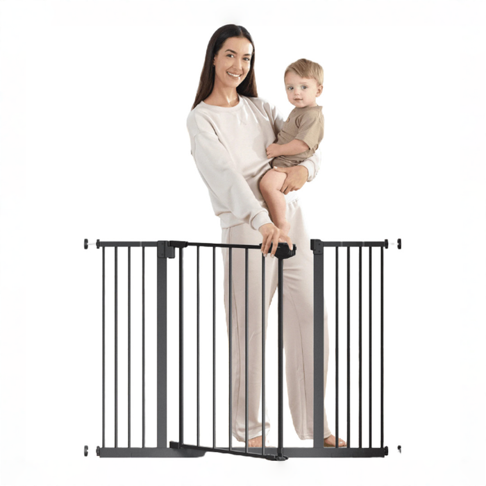 Shop Comfy Cubs Baby Safety Gate with 3 Extensions, Black at GoodBuy Gear