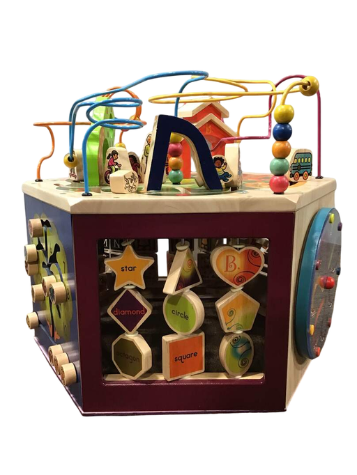 secondhand B. toys Youniversity Wooden Activity Cube