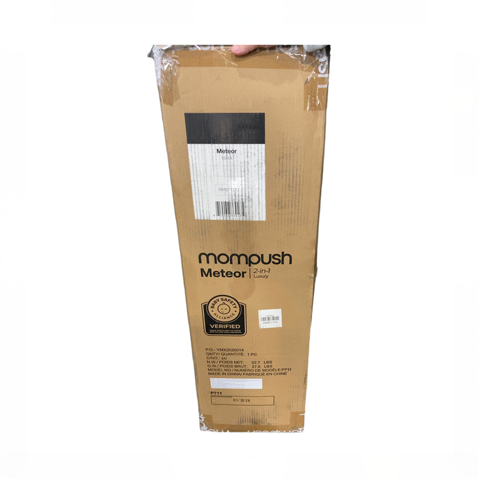 Shop Mompush Meteor 2 Stroller, Black, Black Frame, 2026 at GoodBuy Gear