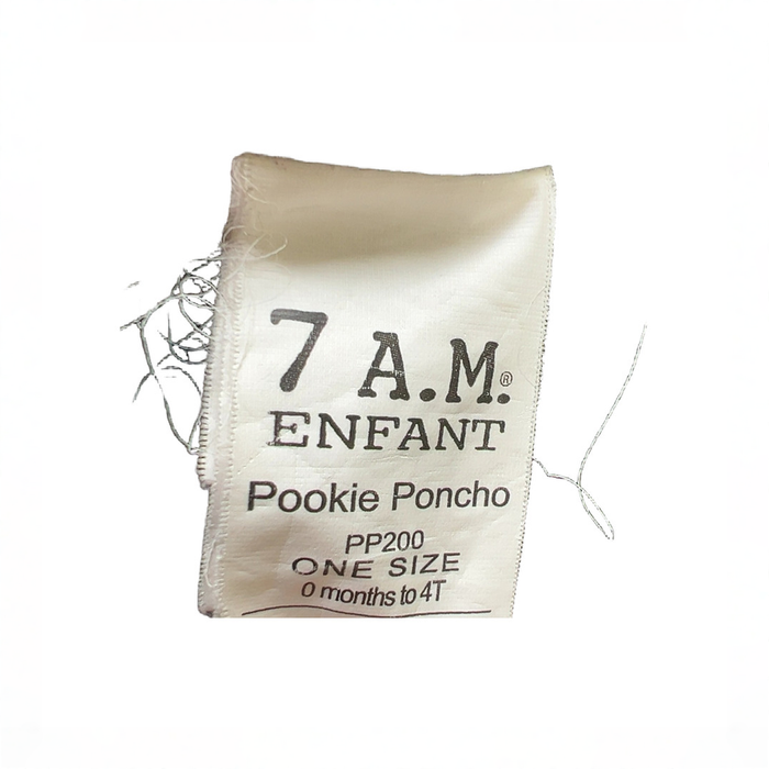 Shop DRAFT - 7 A.M. Enfant Pookie Poncho, Heather grey at GoodBuy Gear