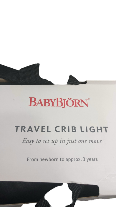 Shop BabyBjorn Travel Crib Light Bundle with Fitted Sheet, Silver at GoodBuy Gear