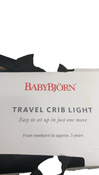 Shop BabyBjorn Travel Crib Light Bundle with Fitted Sheet, Silver at GoodBuy Gear
