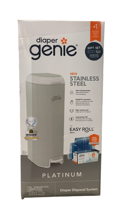 Shop Diaper Genie Platinum Pail Gift Set, Sage Green at GoodBuy Gear