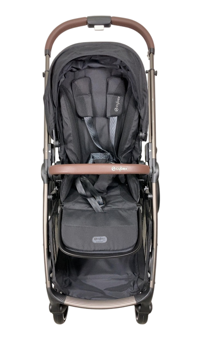 Shop Cybex Gazelle S Modular Stroller, 2023, Moon Black, Taupe Frame at GoodBuy Gear