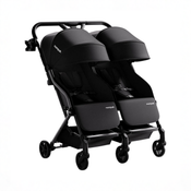 Shop Mompush Lithe Double Stroller, 2026, Black at GoodBuy Gear