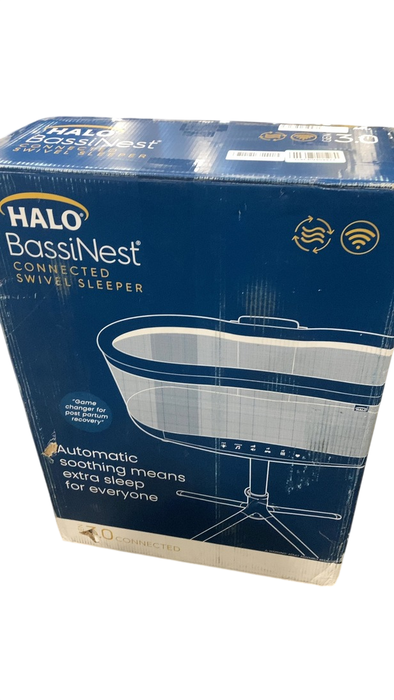 Shop Halo BassiNest Connected Swivel Sleeper 3.0, White/Grey at GoodBuy Gear