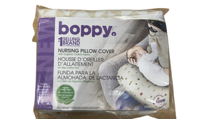 Shop Boppy Organic Nursing and Infant Support Pillow Slipcover, Beige Checkered Quilt at GoodBuy Gear