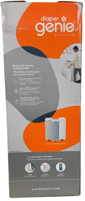 Diaper Genie Platinum Pail Gift Set, Grey