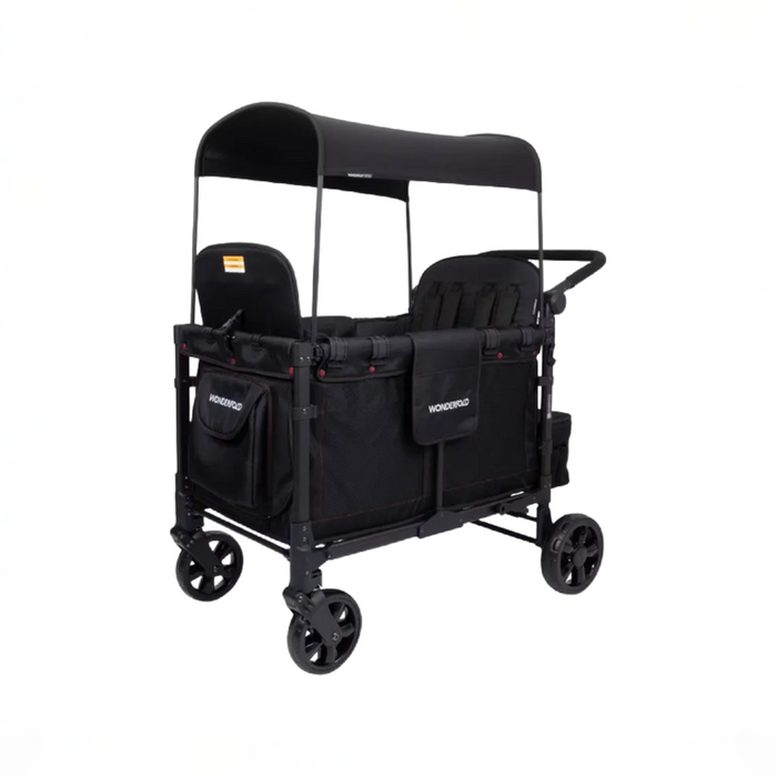 Shop Wonderfold W2 Multifunctional Double Stroller Wagon, 2025, Plus Model, Special Edition (Red Stiching) at GoodBuy Gear