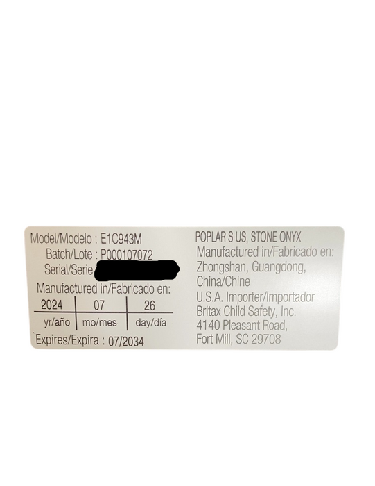 Shop Britax Poplar S Convertible Car Seat, 2024, Stone Onyx at GoodBuy Gear