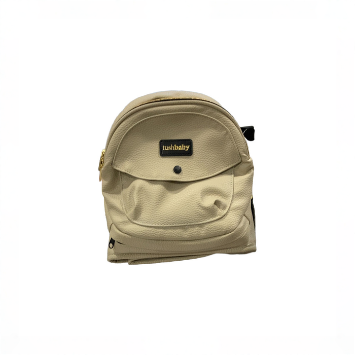 Shop TushBaby Hip Baby Carrier, Vegan Leather Cream at GoodBuy Gear