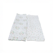Shop DRAFT - Aden + Anais Essentials Cotton Muslin Swaddle, 2Pk, Blushing Bunnies at GoodBuy Gear